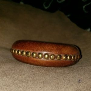 Wood Studded Bangle